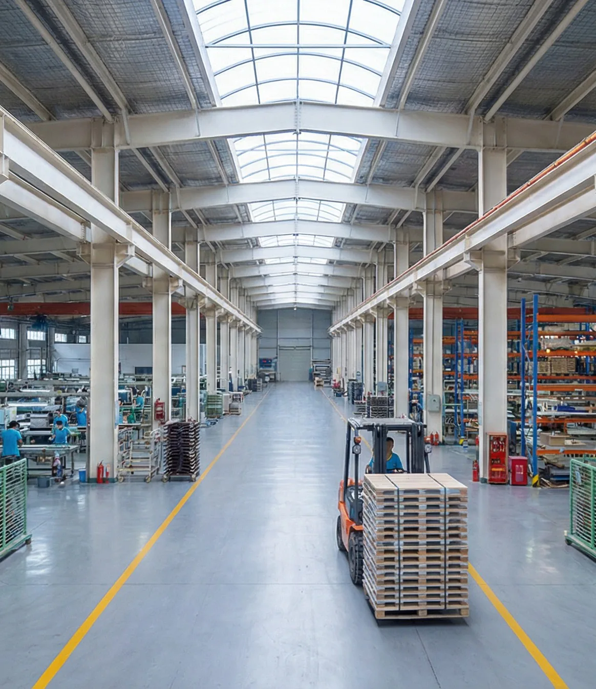 Tim Feng Liaoning factory floor